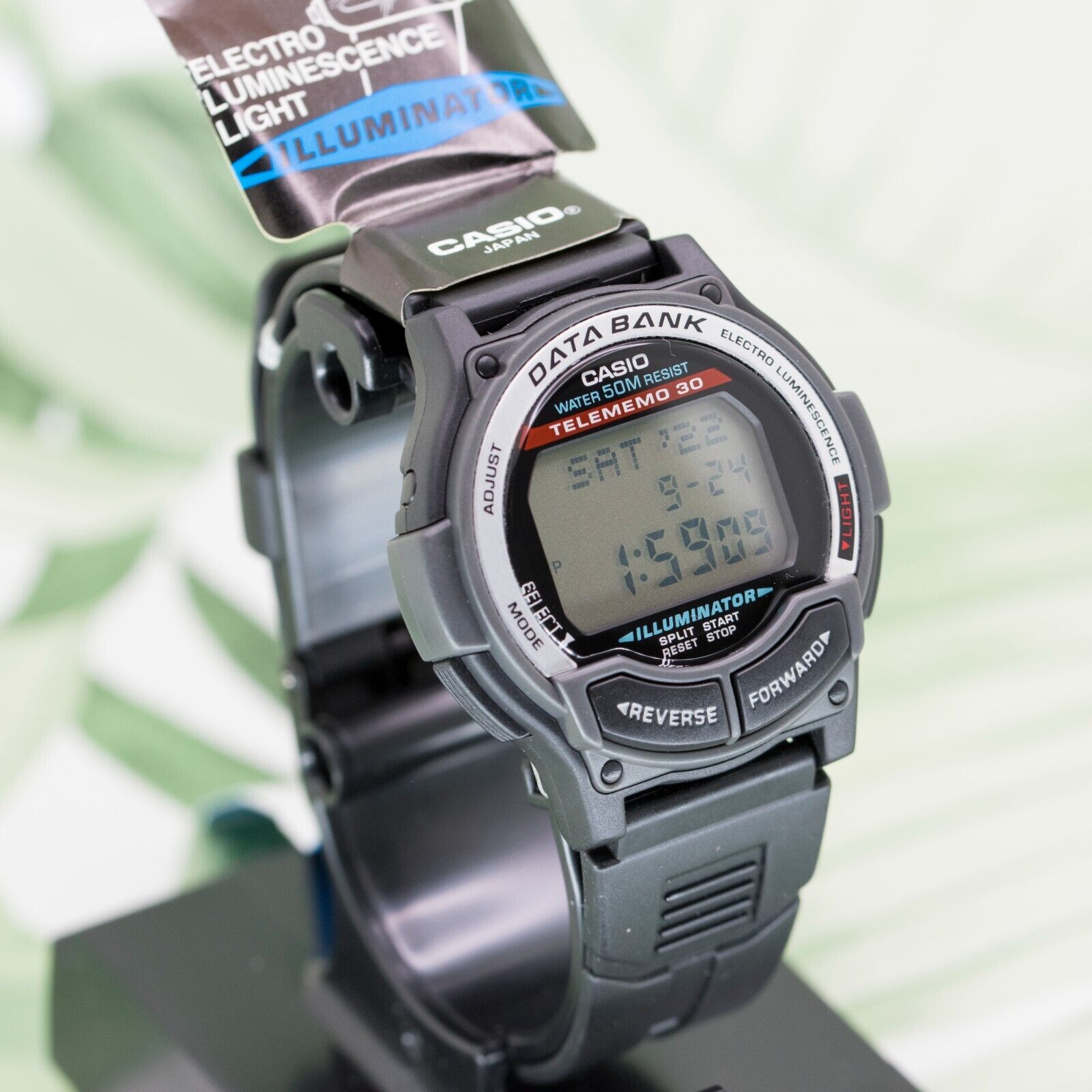 Vintage CASIO Databank Telememo 30 Watch Type DB-34H 90s Digital Wristwatch  