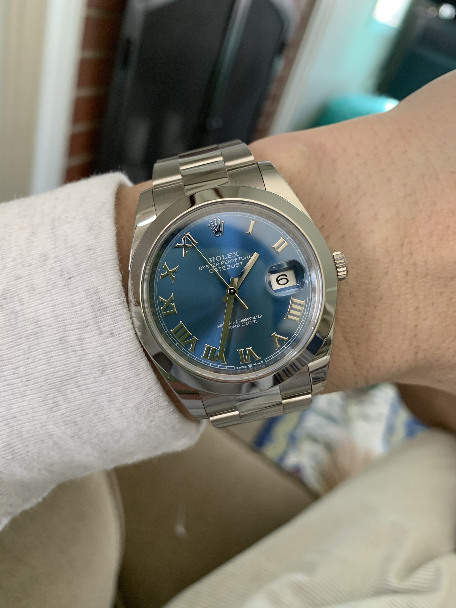 Datejust 41 azzurro discount blue