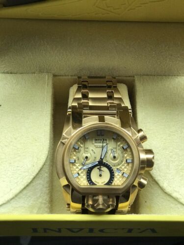 Invicta Reserve Bolt Zeus Magnum Swiss Mvmt Chrome Gold Watch Model 25210 RARE WatchCharts