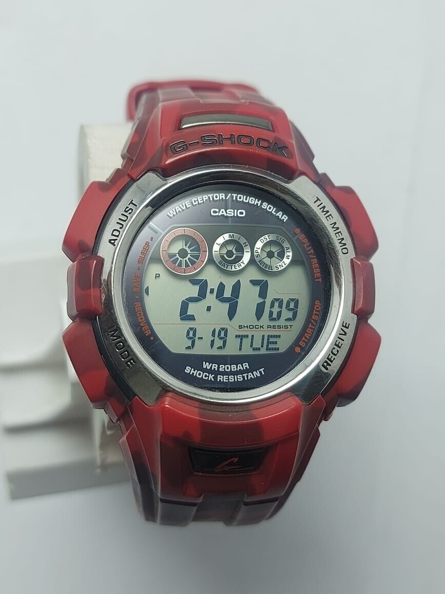 Rare Red Color Casio G-Shock Tough Solar Watch GW-300CFJ Module