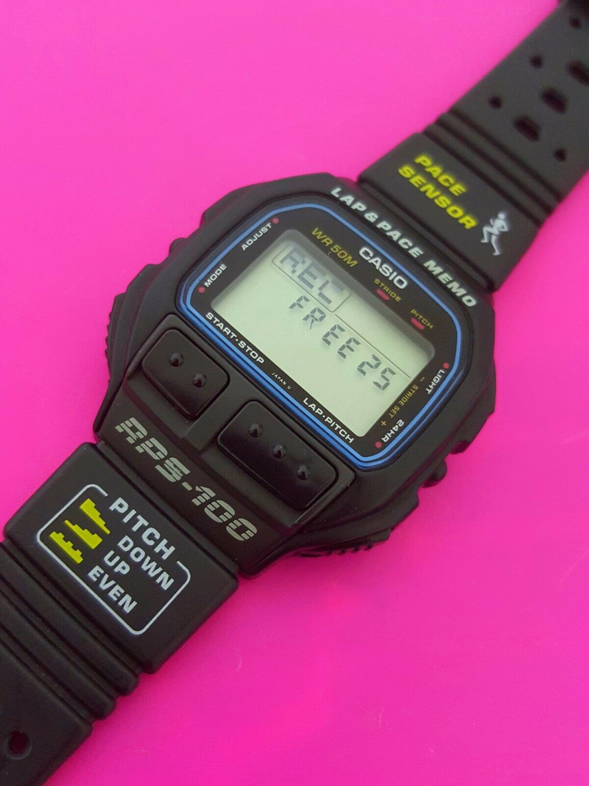 Vintage Casio RPS-100 Pace Sensor Digital Watch from 1993 