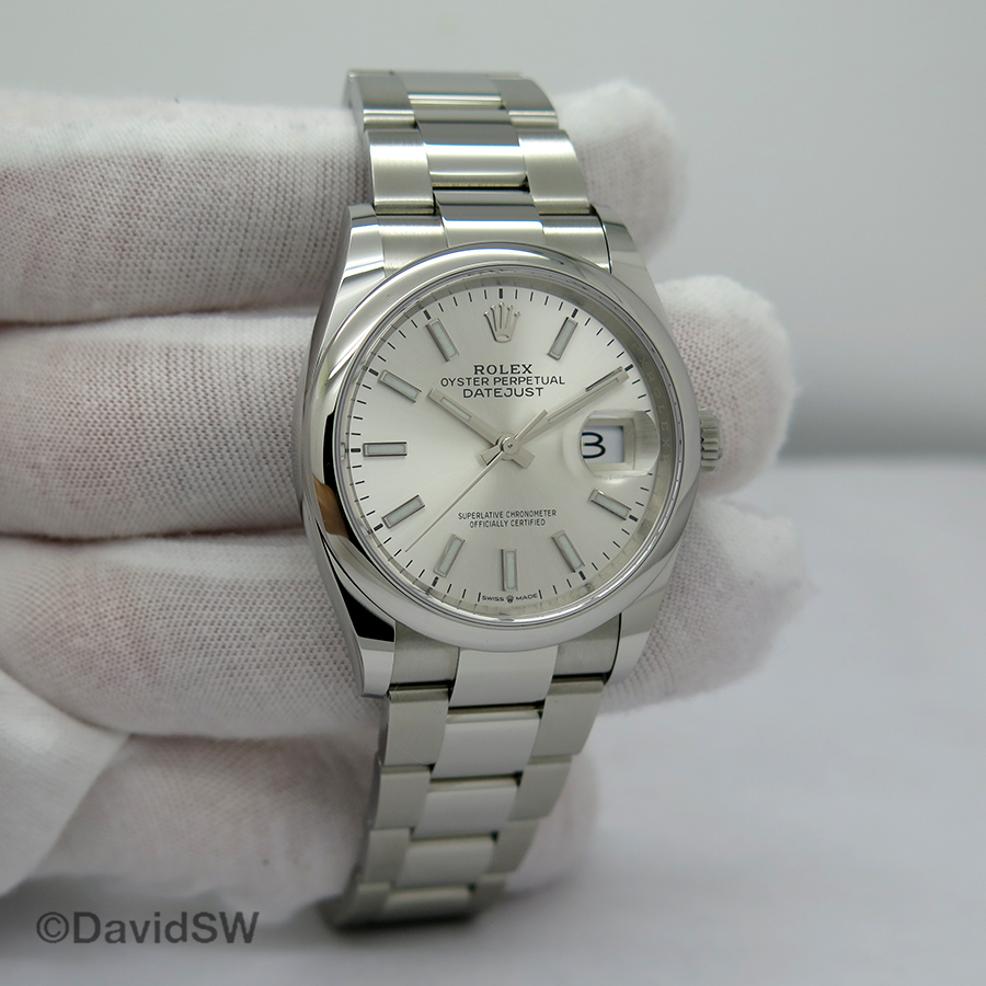 Rolex 126200 silver hot sale