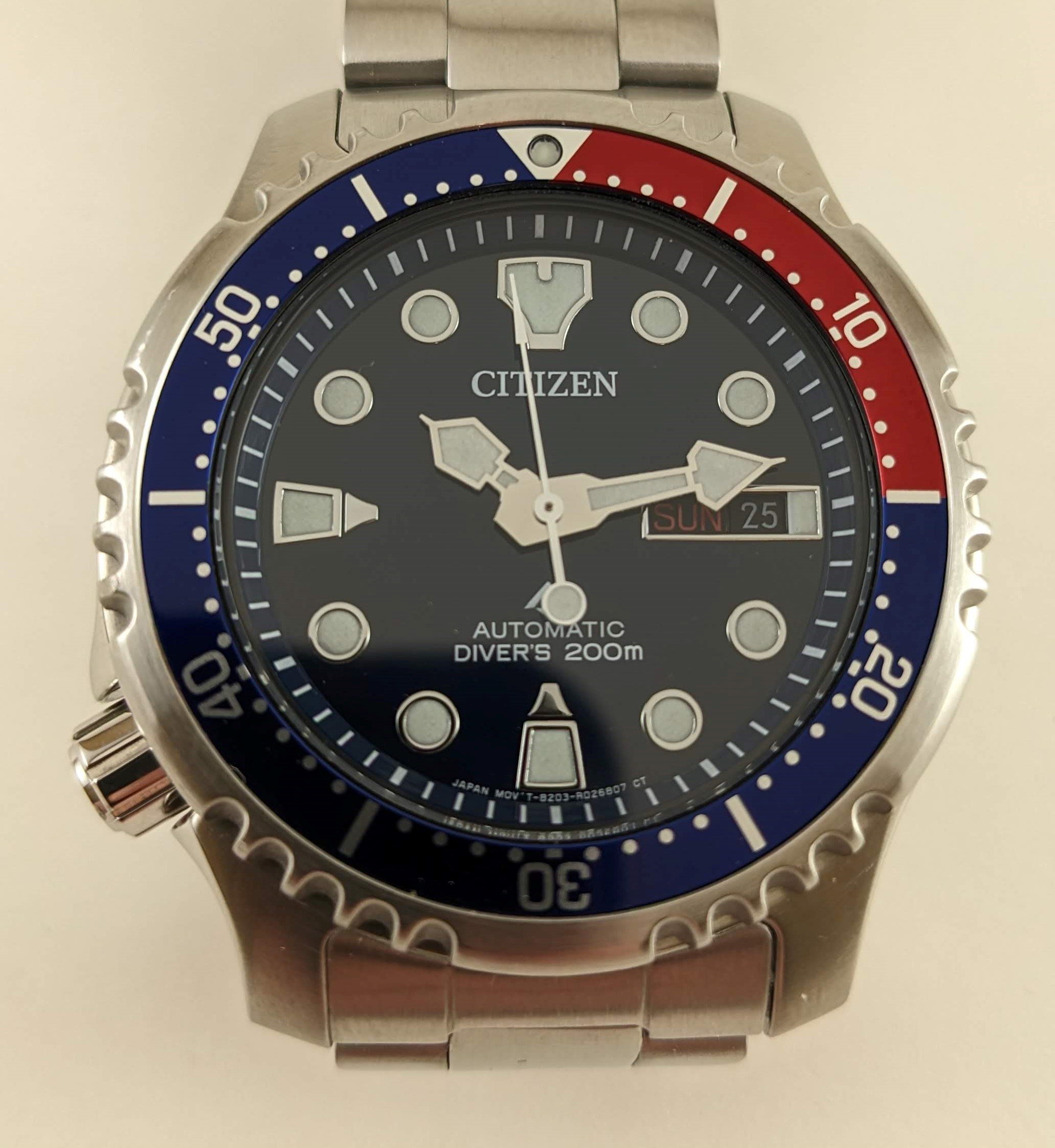 150 USD] Citizen Promaster Automatic Pepsi Diver NY0086-83L on