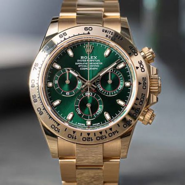 23 NEW Rolex Daytona 116508 “john mayer” green | WatchCharts Marketplace