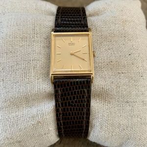 Vintage Womens SEIKO Rectangular Quartz All Original Watch Working Gold  Tone | WatchCharts