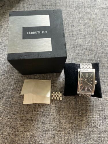 Cerruti 1881 GENOVA MENS WATCH L OUMO 4289347 used silver very