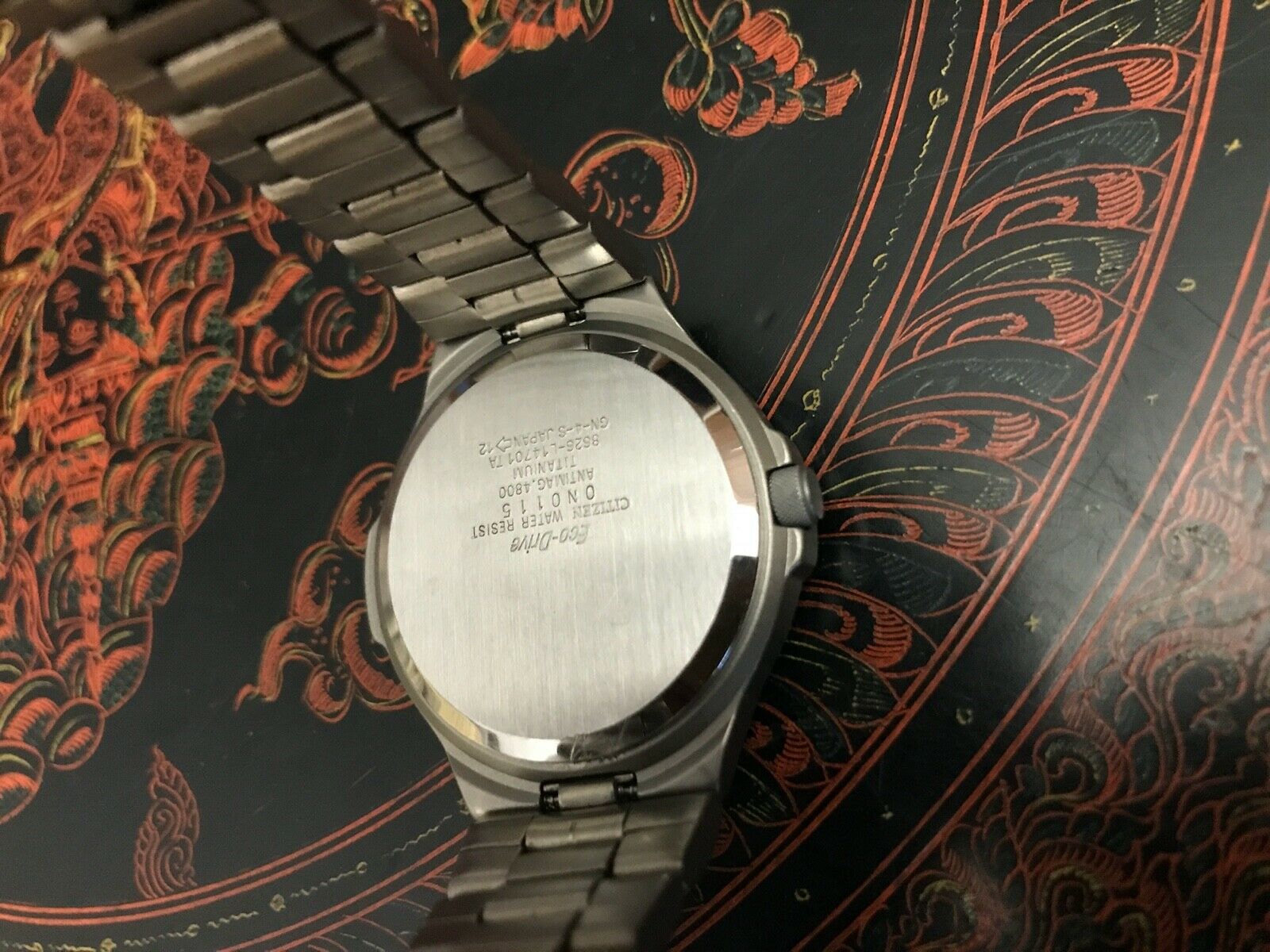 Citizen Interceptor 8626 EcoDrive Titanium Case And Bracelet Watch