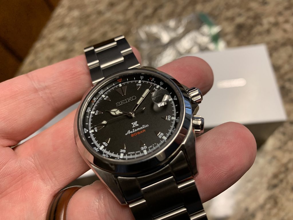 Seiko SBP117 Black Alpinist one month old WatchCharts