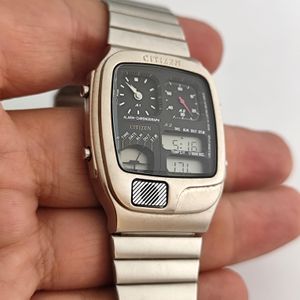 CITIZEN COLLECTION JG2126-69E RECORD LABEL Thermo Sensor Watch Ana