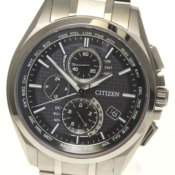 [CITIZEN] Citizen Atessa perfex Multi 3000 AT8040-57E Solar Radio Men ...
