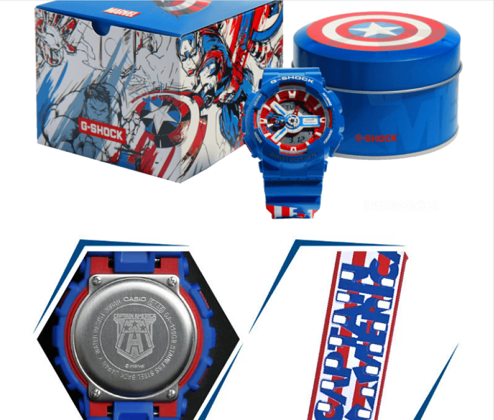 g shock captain america original