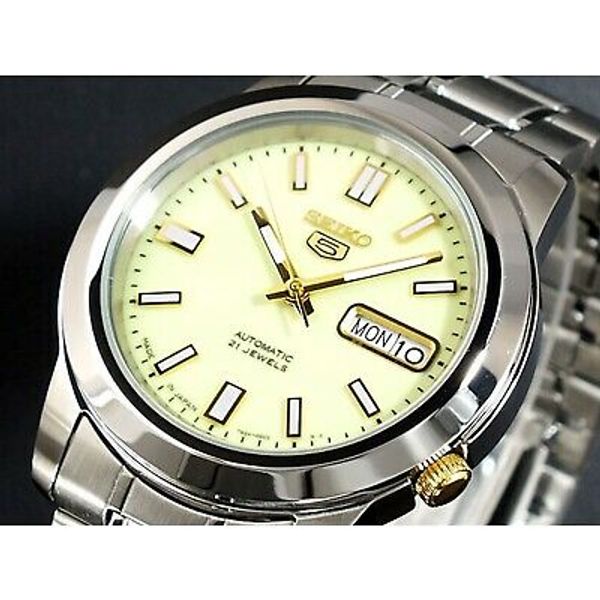 SEIKO 5 LumiBrite SNKK19 SNKK19J1 21 Jewels Automatic Japan Made 38mm ...