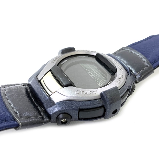 Free shipping Casio watch SHOCK RESISTANT silver navy GT 001 1595 movable digital plastic SS leather canvas second hand quartz CASIO men s classic popular watch G cool men dark blue leather G COOL sto...