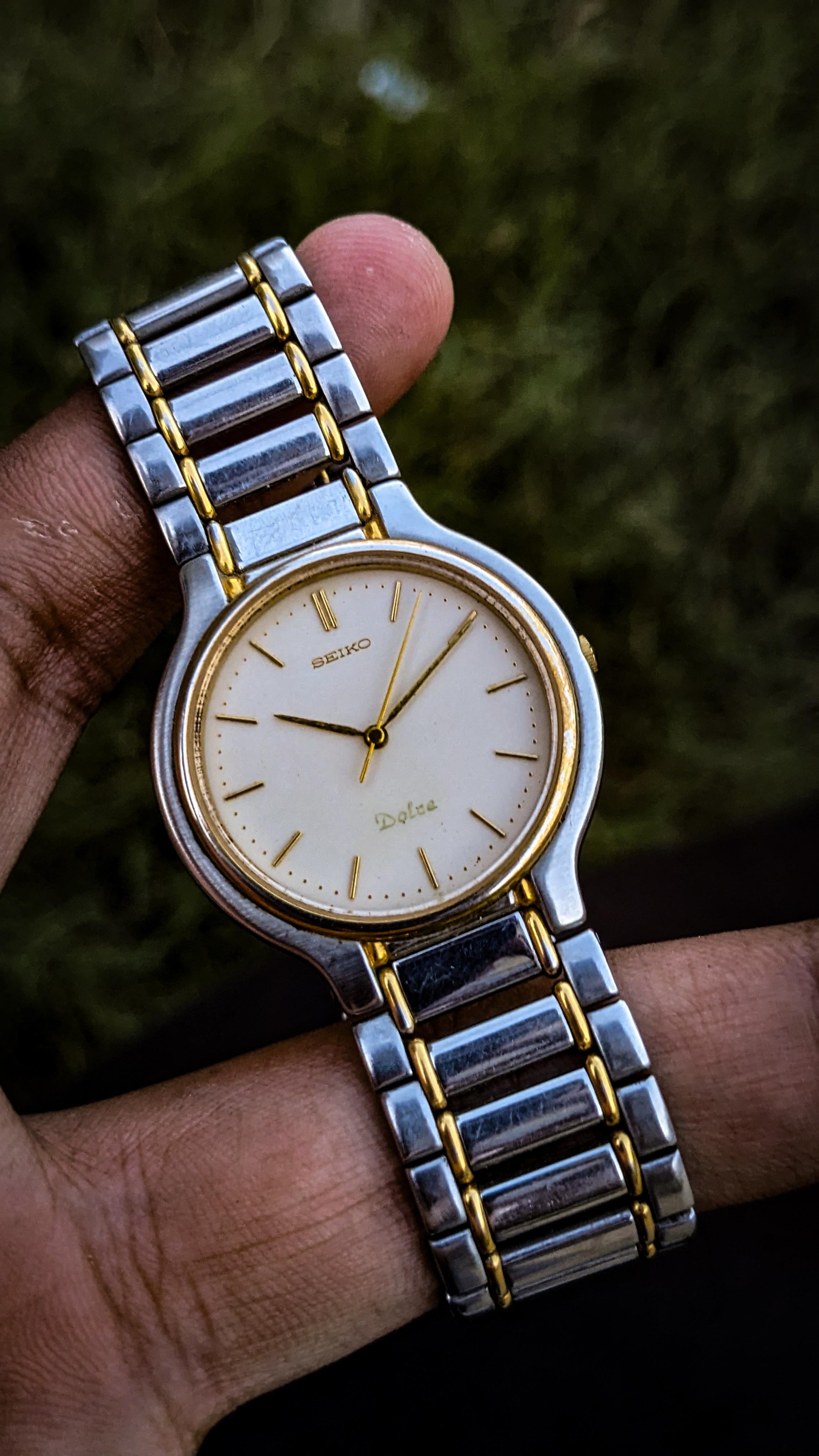 WTS Vintage 1991 SEIKO DOLCE 7741 6050 Quartz Gold