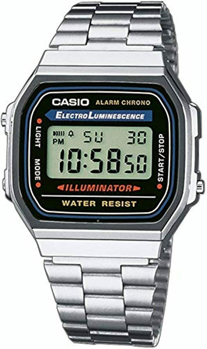 Casio Men's Vintage A168WA-1 Electro Luminescence Watch | WatchCharts