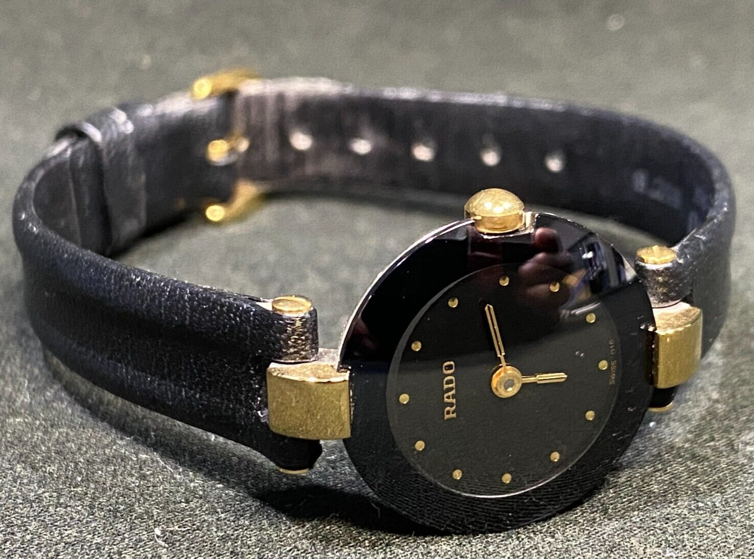 Rado Coupole 204.4079.4N Quartz Women's Black Gold Watch | WatchCharts