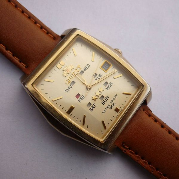 ORIENT KY PMAA-co cs 自動巻　メンズ　腕時計 Orient Automatic KY PMAA-A0 CS 21 Jewels Pointer Day Men's