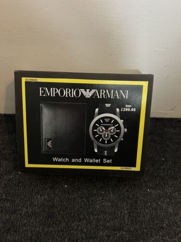 Emporio armani watch hot sale and wallet set