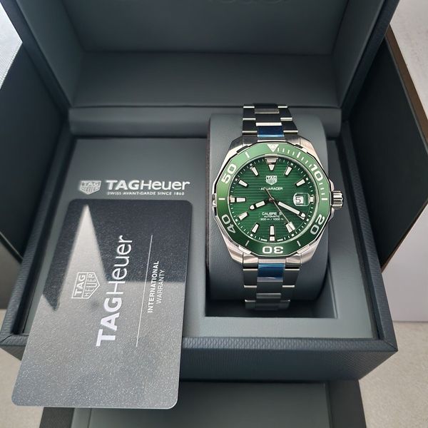 Tag Heuer Aquaracer Green Dial Watch for Men - WAY201S.BA0927
