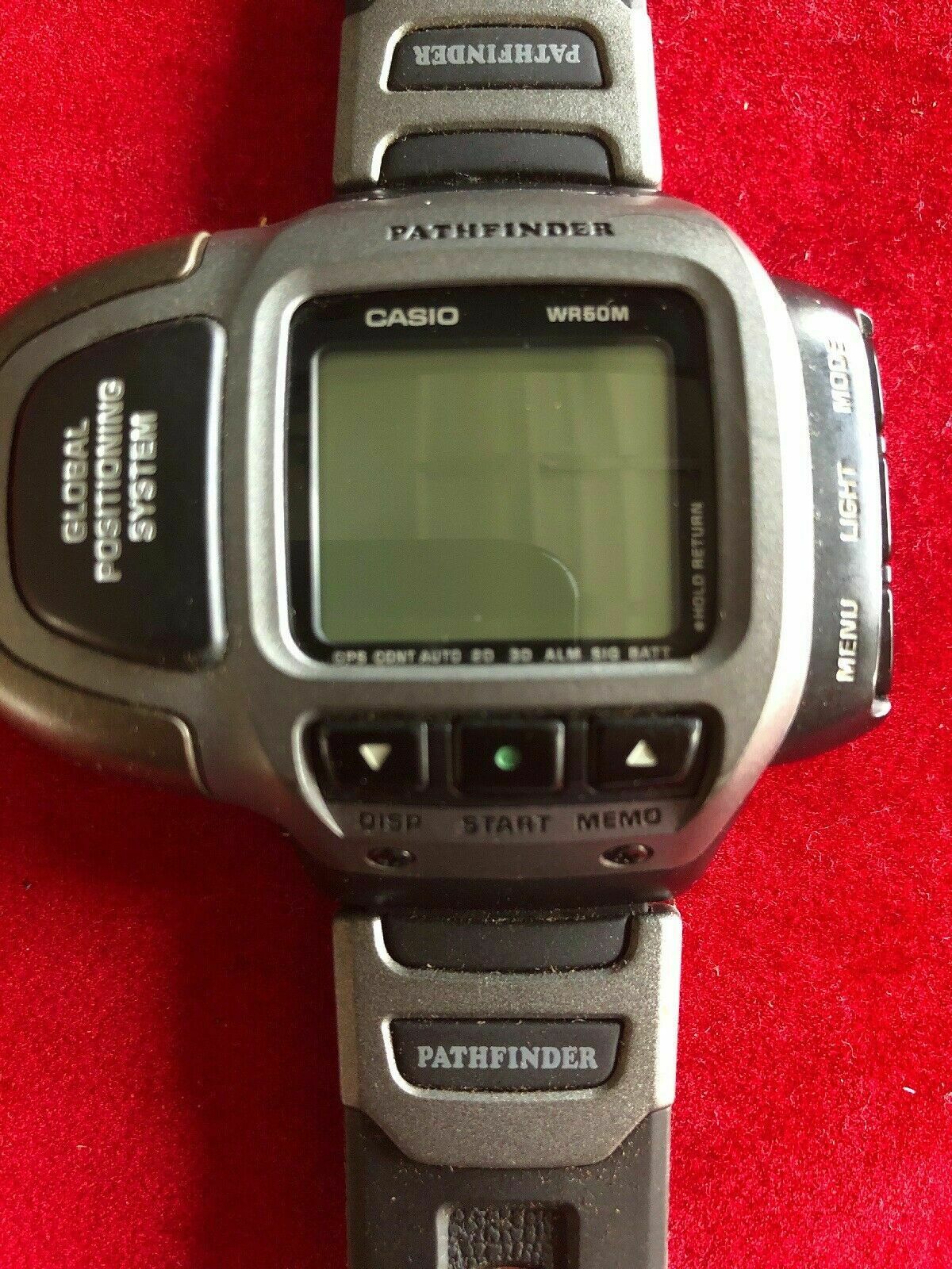 Casio Pathfinder Vintage GPS Watch PAT-2GP Made in Japan Nice but Untested  | WatchCharts Marketplace