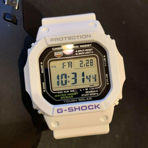 Casio G-Shock G-5600A-7 Watch Rare White 5600 G5600 Tough Solar ...