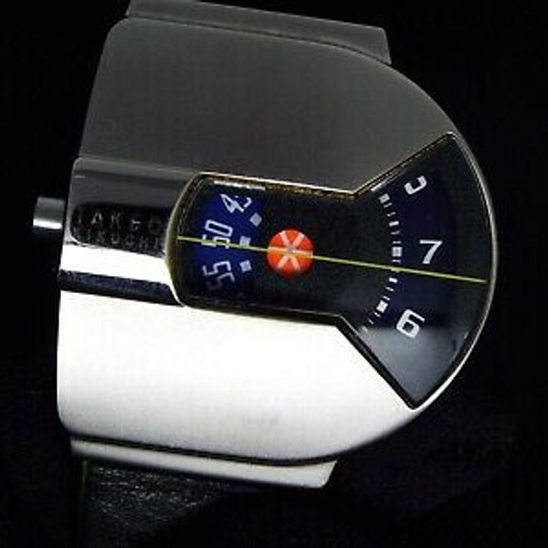 SEIKO VINTAGE NON DIGITAL WATCH JUMP HOUR TAKEO KIKUCHI V501-5H20
