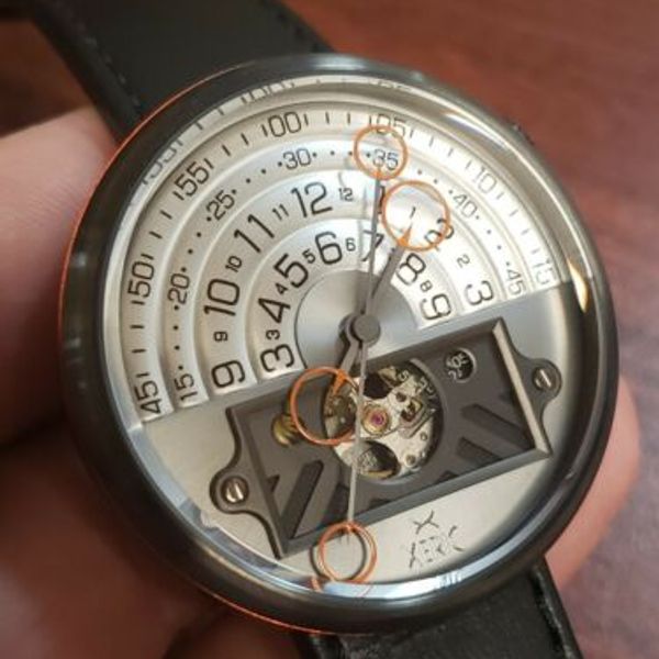 Xeric Halograph II Automatic Gunmetal Orange Limited Edition | WatchCharts