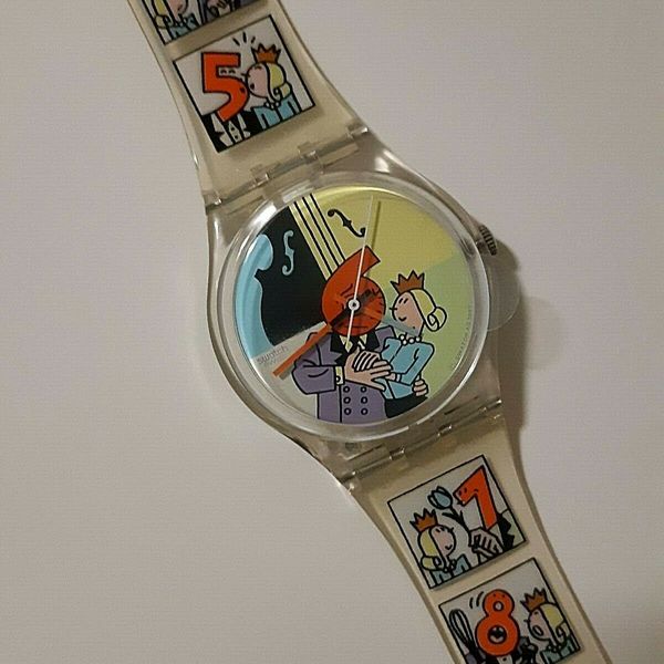 Dia Animado Swatch Watch GK 269 1998 Number man Hans Van Buuren ...