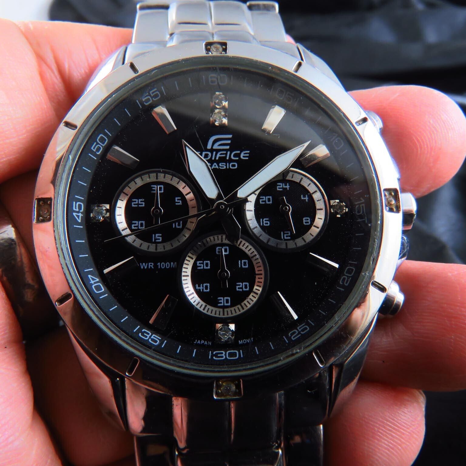 EF 544 Casio Edifice Chronograph 24 Hours Quartz Men Watch WatchCharts Marketplace