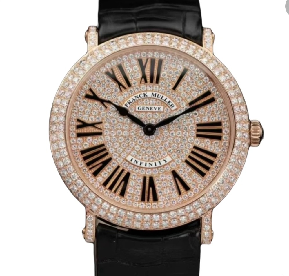 Franck Muller infinity 8045QZ round classic rose gold original