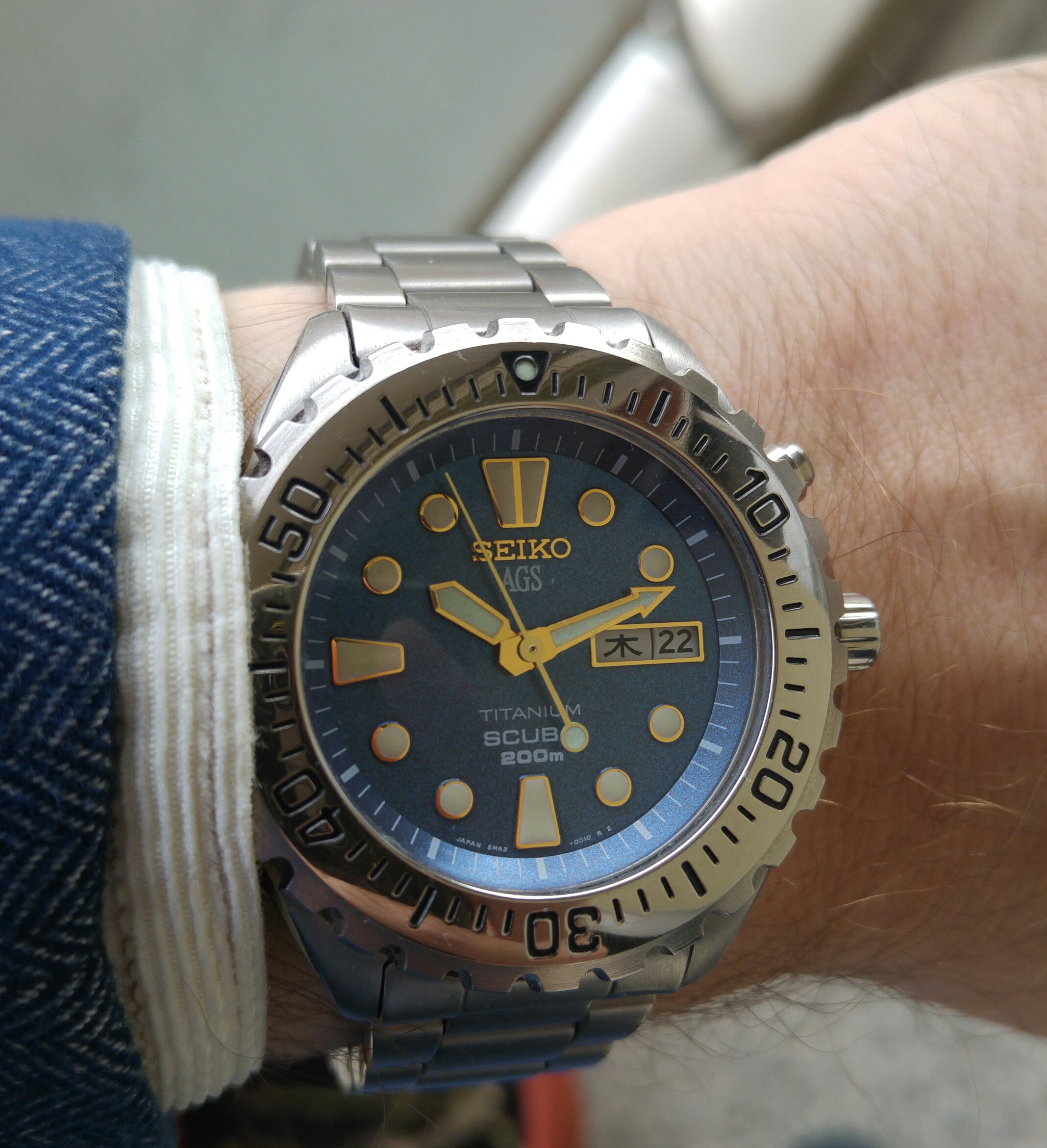 SEIKO AGS SCUBA 200m 5M43-0A60 ジャンク