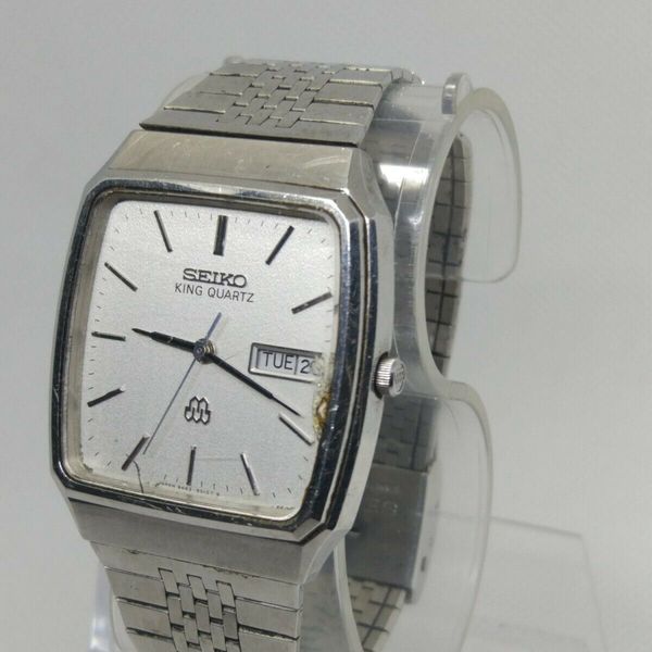 Vintage 1982 SEIKO KING QUARTZ 9443-5020 Men's Square Quartz Wrist Watch |  WatchCharts