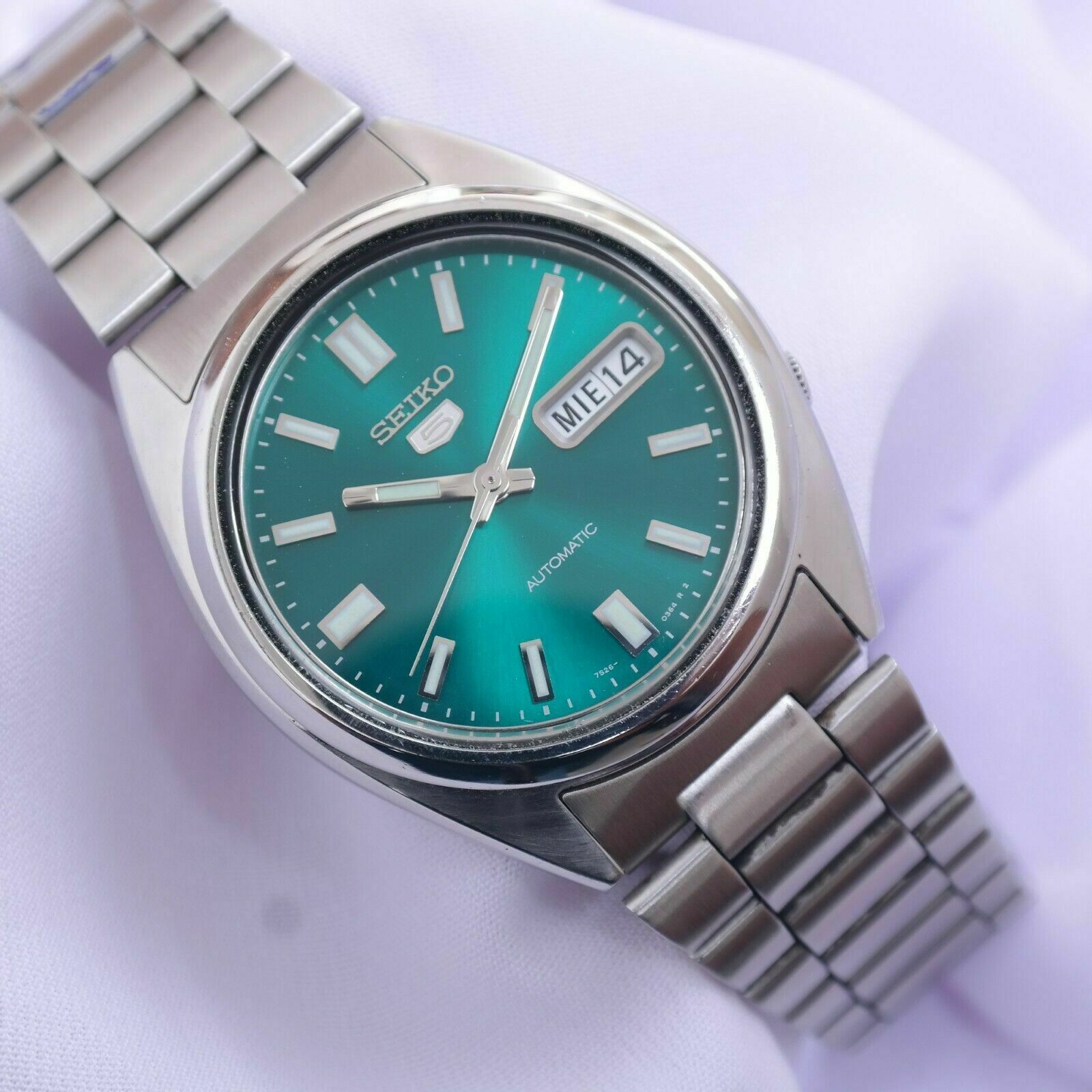 Rare Seiko 5 SNX447 SNX447K1 Jade Green Dial cal 7s26-0480 
