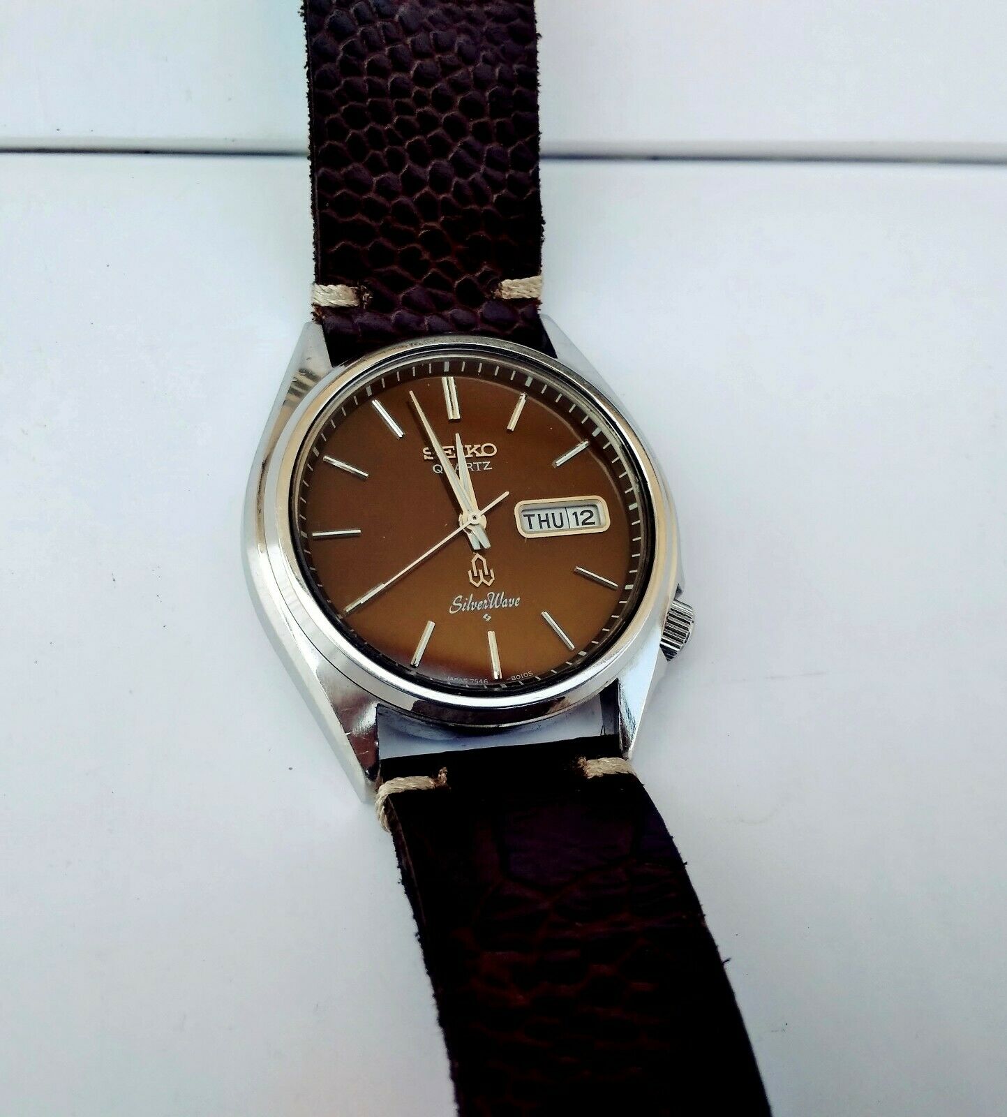 Vintage Seiko Silverwave dark brown 7546 801A | WatchCharts
