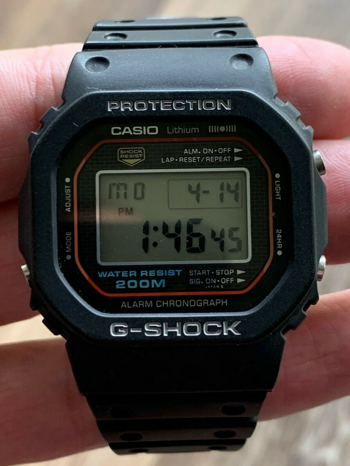 RARE 1st Generation 1985 CASIO G-Shock DW-5000C-1A (240