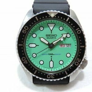 Seiko Diver 7548-700C Day Date Green 150m Rare Quartz Authentic Mens Watch  Works | WatchCharts