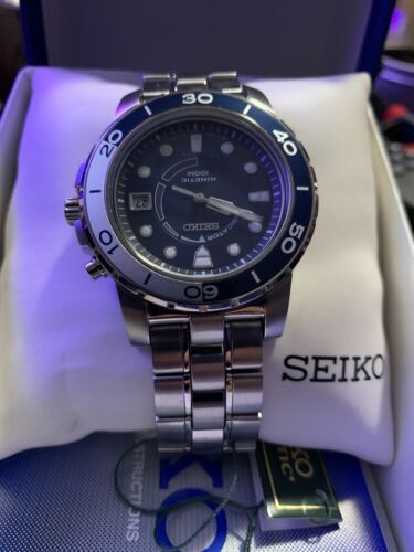 SEIKO MENS KINETIC WATCH 5m62 obpo New 30 Available WatchCharts