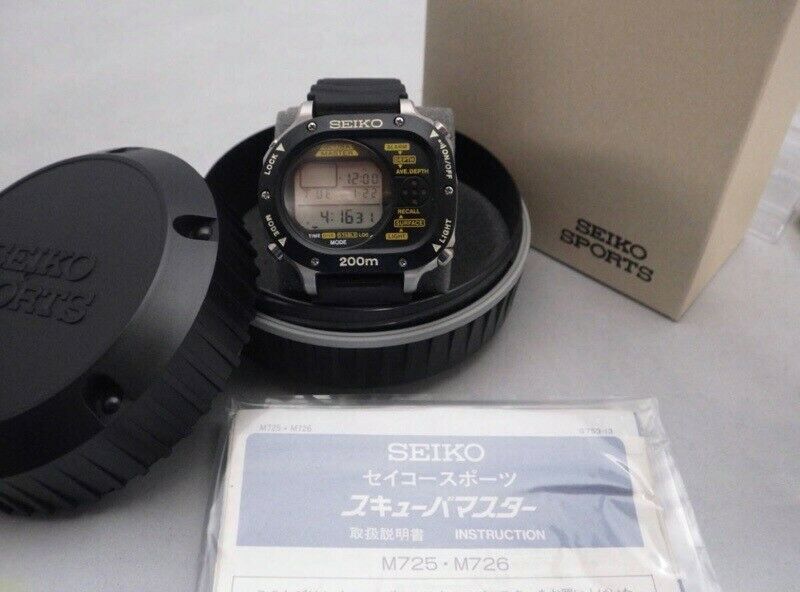 SEIKO Scuba Master M726-5A10 Box & Manual SBBK 001 Battery & Belt  Replacement | WatchCharts