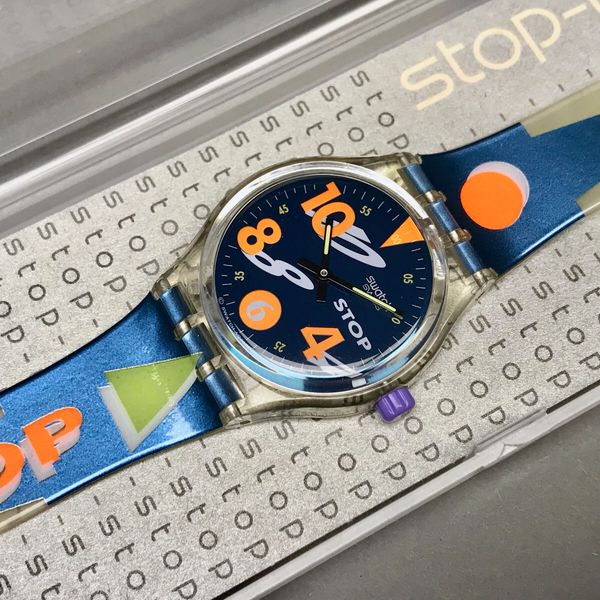 Swatch Watch ** SSK102 - Movimento - Stop Watch 1993 ** New ...