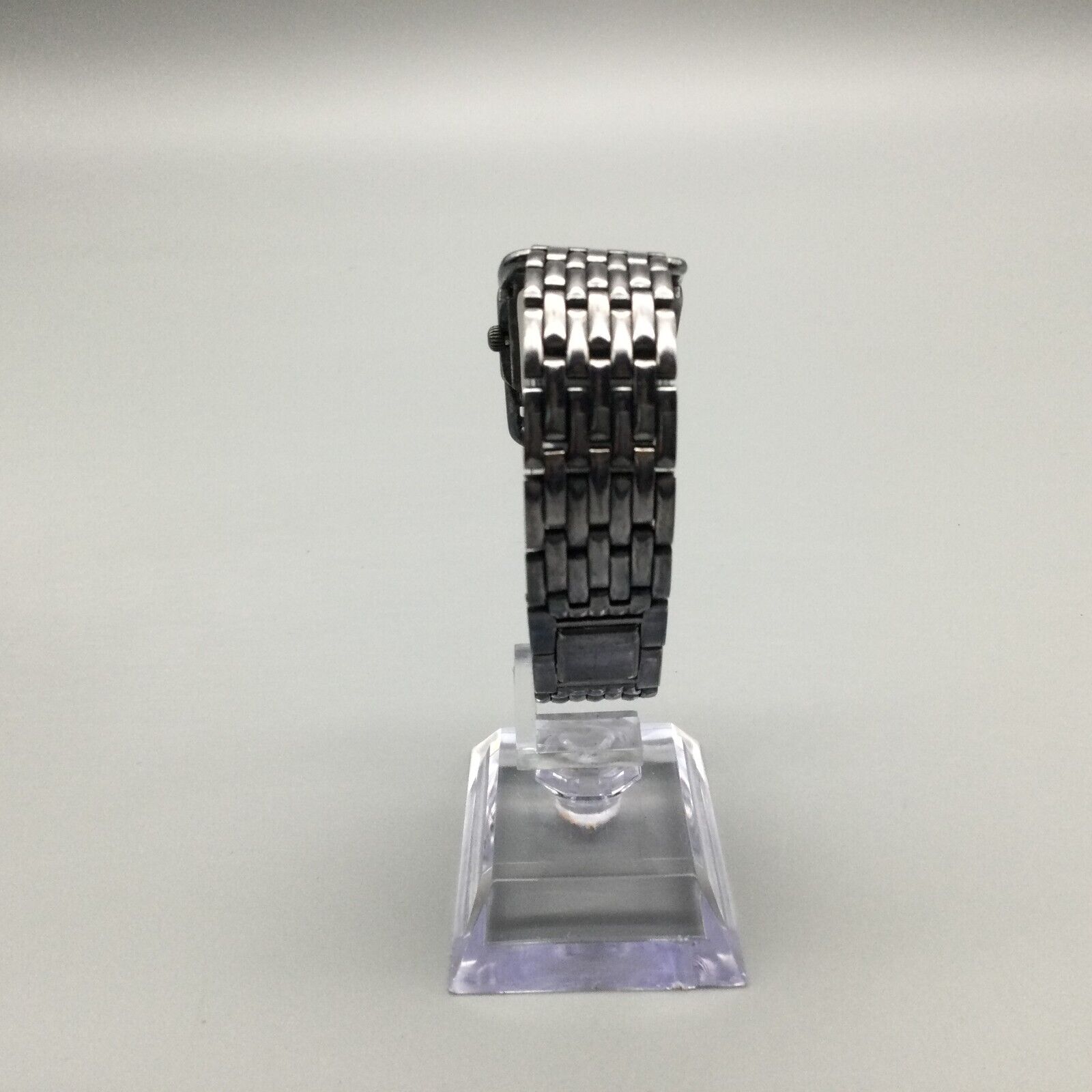 Fossil ladies rectangular black dial silver tone bracelet watch NEW BATTERY il_fullxfull.6557857635_1ax7.jpg main image 2