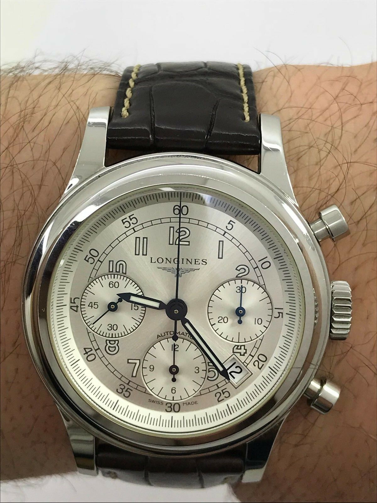 LONGINES HERITAGE 1951 CHRONOGRAPH AUTOMATIC L2.745.4 MENS 41mm