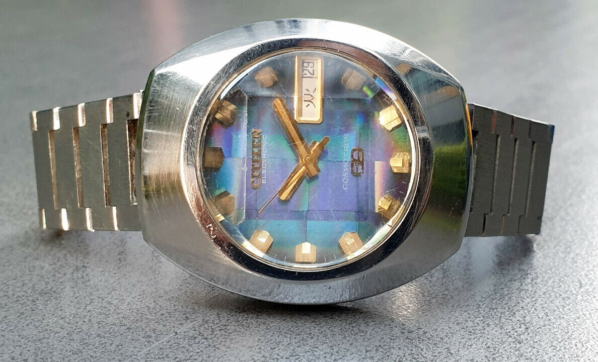 Citizen Electronic Cosmotron 4-790073 Blue Dial October 1973 Mens
