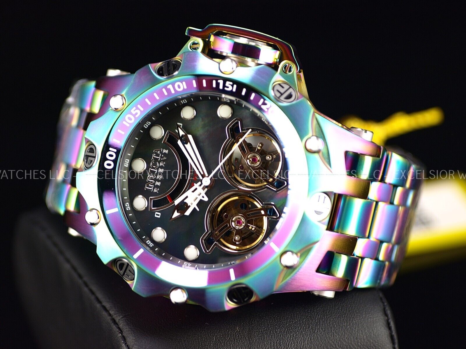 Invicta Reserve 52mm VENOM Fusion DOUBLE OPEN HEART Automatic