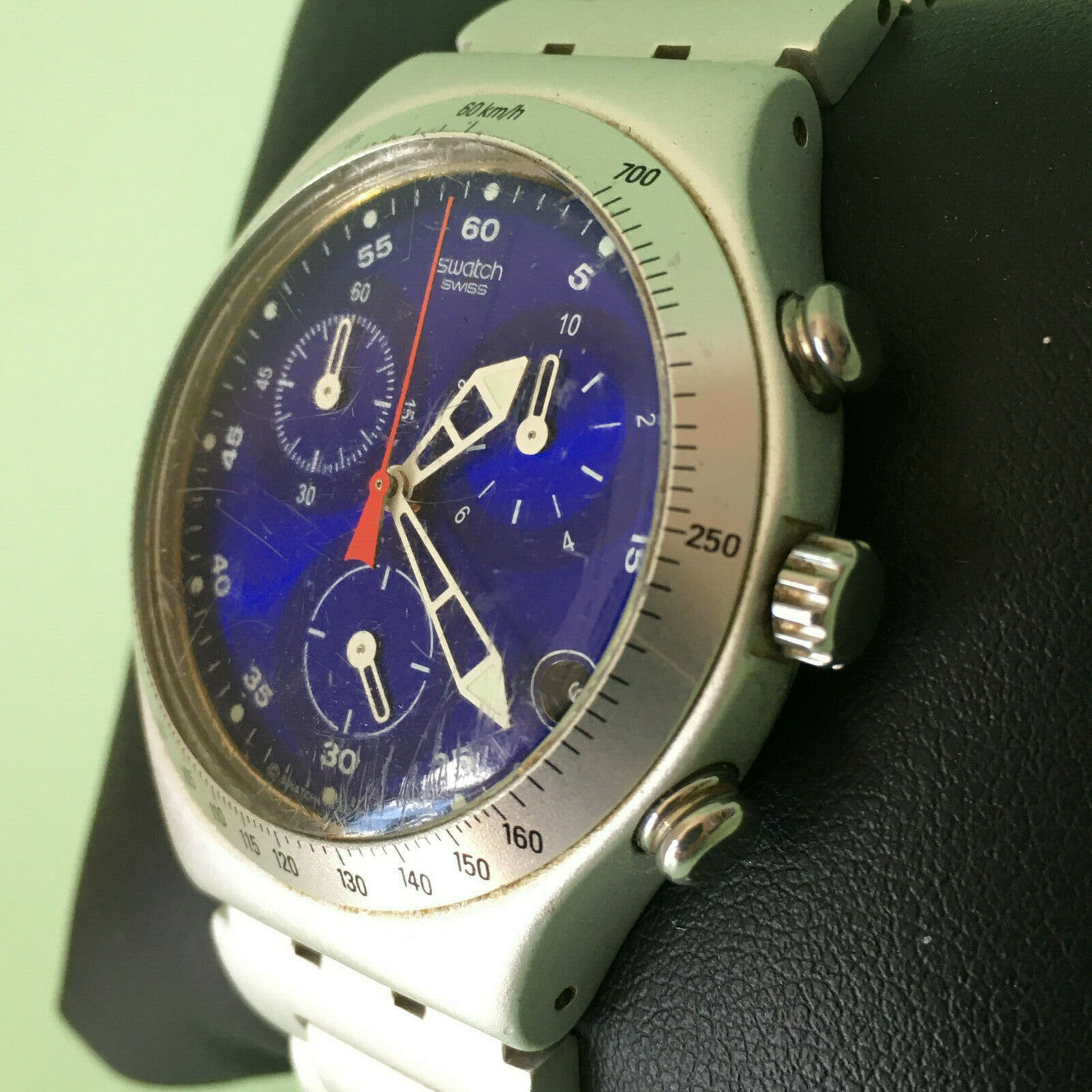 SWATCH WATCH - TROUBLE MAKER (2000) - IRONY - CHRONO - YCS4011AG