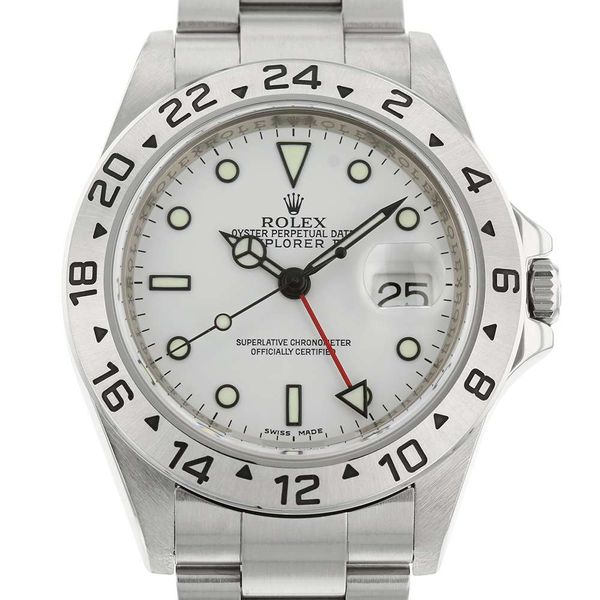 Rolex Explorer 2 M number 16570 ROLEX watch white dial [guarantee] [pre ...