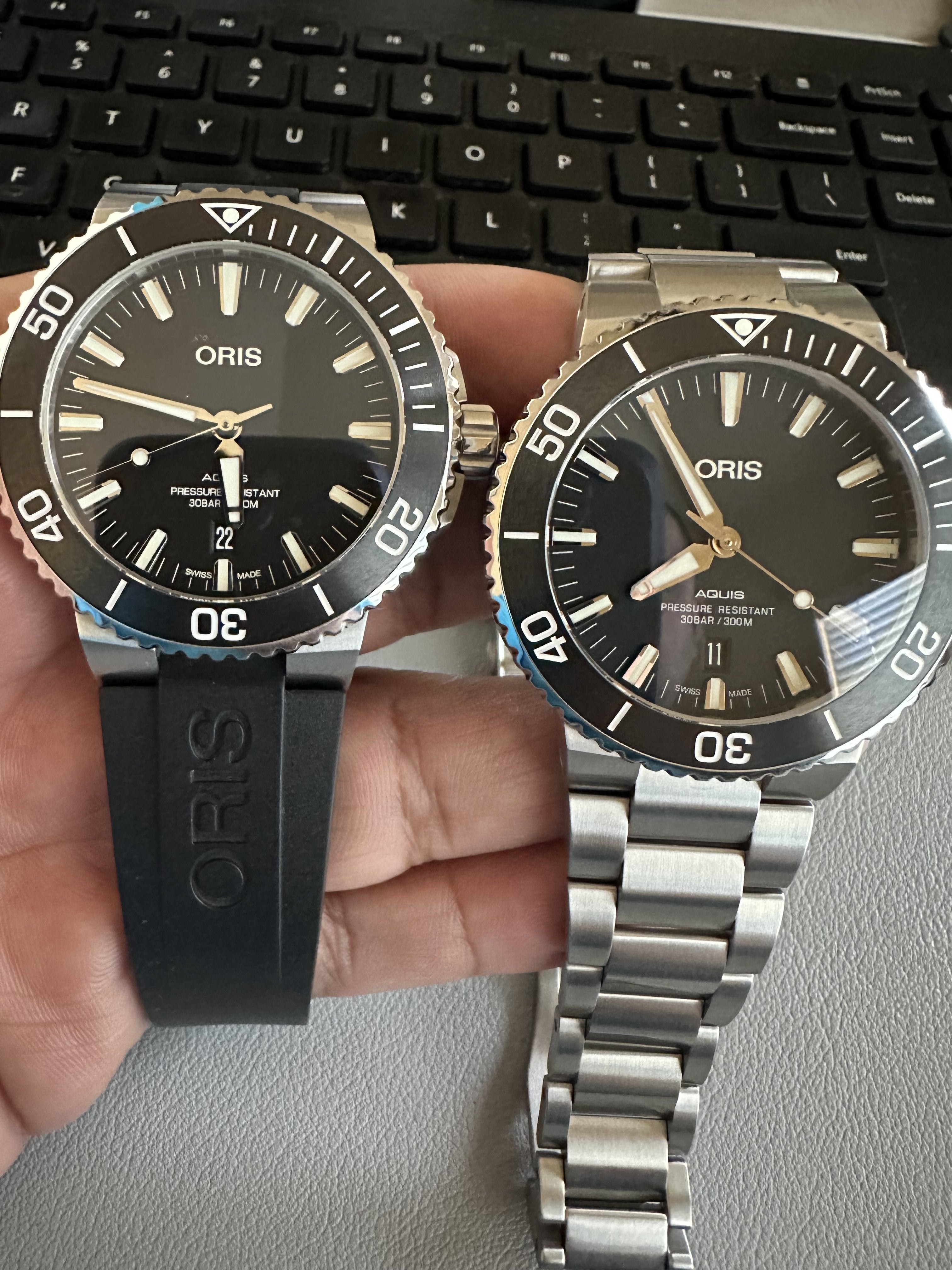 2 Oris Aquis For Sale WatchCharts Marketplace