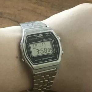 CASIO W-750 Marlin vintage lcd watch digital 100m steel 80s 1980