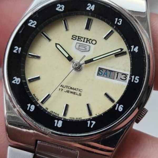 Vintage 1988, FULL LUME, EXPLORER DIAL, SEIKO 5 Men's Automatic Watch
