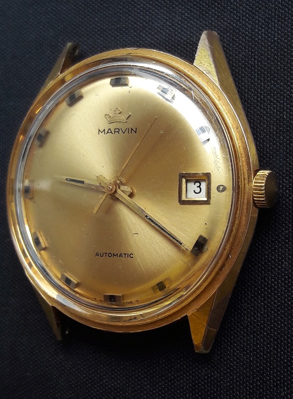 Marvin Automatic Swiss Vintage Watch cal.776 GOLD FILLED G20