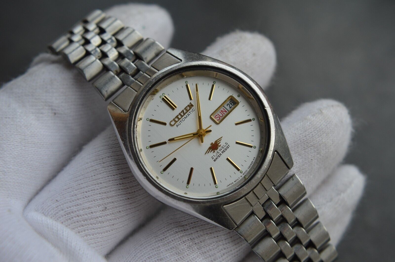 August 1989 Vintage Men's Citizen Eagle 7 Rare White